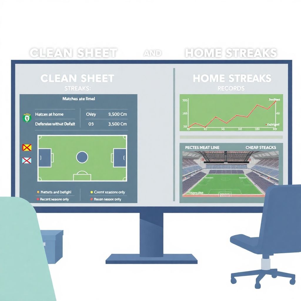 Сравнение рекордов сухой и домашней серии по лигам в современном футболе