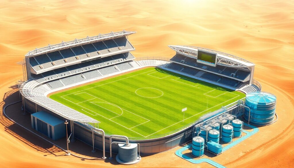 Футбол и экология стадионов: устойчивость - иллюстрация